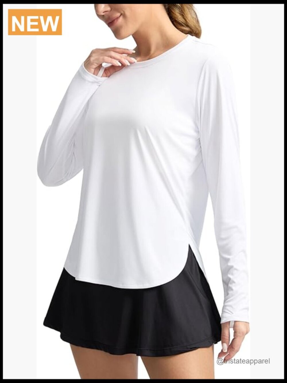 UPF 50+ Long Sleeve Sun Shirt Lightweight Quick Dry Workout Hiking Top